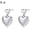 Silver#1, variant on 925 Sterling Silver Heart Earrings for Women, S925 Sterling Silver Posts Earrings, Dangle Love Heart Fashion Stud Earrings Hypoallergenic Jewelry (with Gift Box)[r8766]