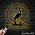 thumbnail image 3 of Handmadetneonsign Heron Metal Wall Art, Heron Metal Sign Wall Decor, Heron Metal Sign Wall Decor, 3 of 5