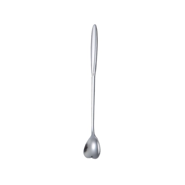 Toystoory Cuchara agitadora de acero inoxidable, cucharas para palitos de vino, Bar, Club, herramienta para mezclar bebidas, agitador, vasos para el hogar, Mostrada Corazón Natural Largo Toystoory HA070848-08