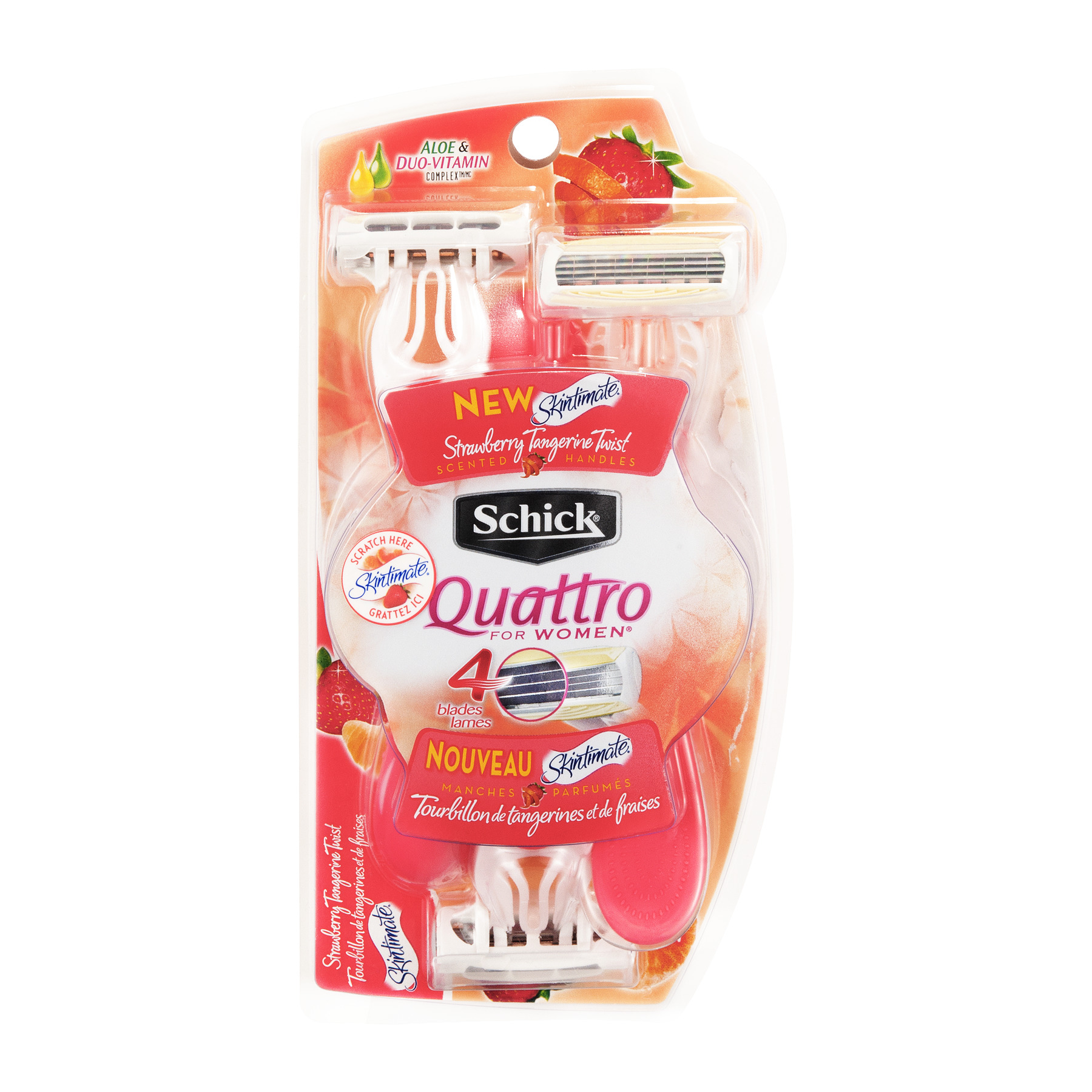 Schick Quattro for Women Razors with Skintimate Scented Handles