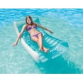 thumbnail image 6 of Intex Adult Transparent Blue Inflatable Rockin' Lounge Swimming Pool Lounge Chair, 6 of 6
