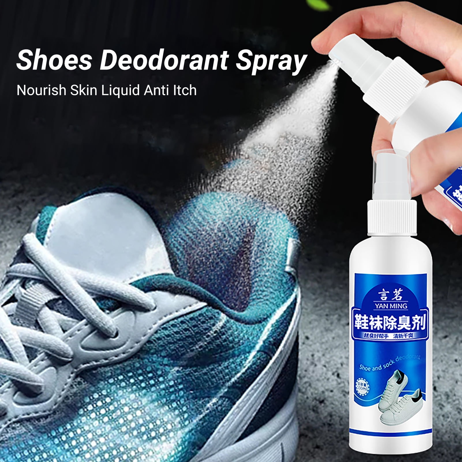 Decor Store 100ml Convenient Shoes Deodorant Spray Nourish Skin Liquid