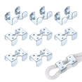 thumbnail image 1 of Clamp de Doble Cuerda Uxcell, (8 Pcs), Clip de Acero al Carbono para Cuerdas de 3/8 a 15/32 Pulgadas, 1 of 7