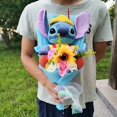 thumbnail image 5 of Ramo de peluche de Lilo & Stitch con jabón, ramo de flores de girasol y rosas, regalo de cumpleaños y Navidad para San Valentín, 5 of 5