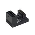 thumbnail image 1 of Tarjeta gráfica PCIE5.0, fuente de alimentación ATX3.0, 12 VHPWR, 12+4, 16 P, 600 W, conector adaptador macho a hembra de 180 grados, negro, 1 of 5