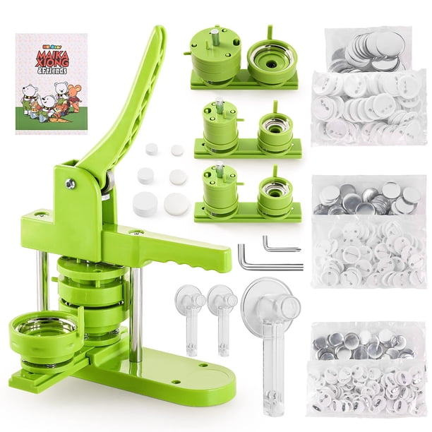 Máquina para hacer chapas F7F9 kit DIY 3 en 1 de 1 a 2,25 pulgadas