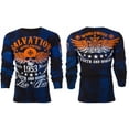 thumbnail image 2 of Archaic By Affliction Men's Thermal Shirt Black Tide, 2 of 8