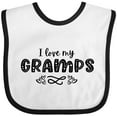thumbnail image 3 of Inktastic I Love My Gramps with Hearts Boys or Girls Baby Bib, 3 of 4