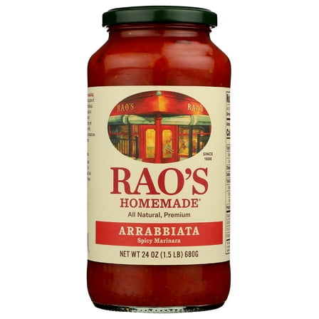 Pack of 12, Raos Spicy Arrabbiata Marinara Sauce, 24 oz