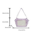 thumbnail image 5 of Clear Designs School Essential JK Ita Bag Crossbody Bags Showcasing Unique Badges And Stickers For Trendsetters, 5 of 20