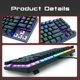thumbnail image 1 of Teclado mecánico para juegos con cable, retroiluminado, 89 teclas, anti-fantasma, azul, rojo, marrón, teclas numéricas de interruptor para PC portátil Interruptor negro Soledad teclado mecánico para juegos, 1 of 9