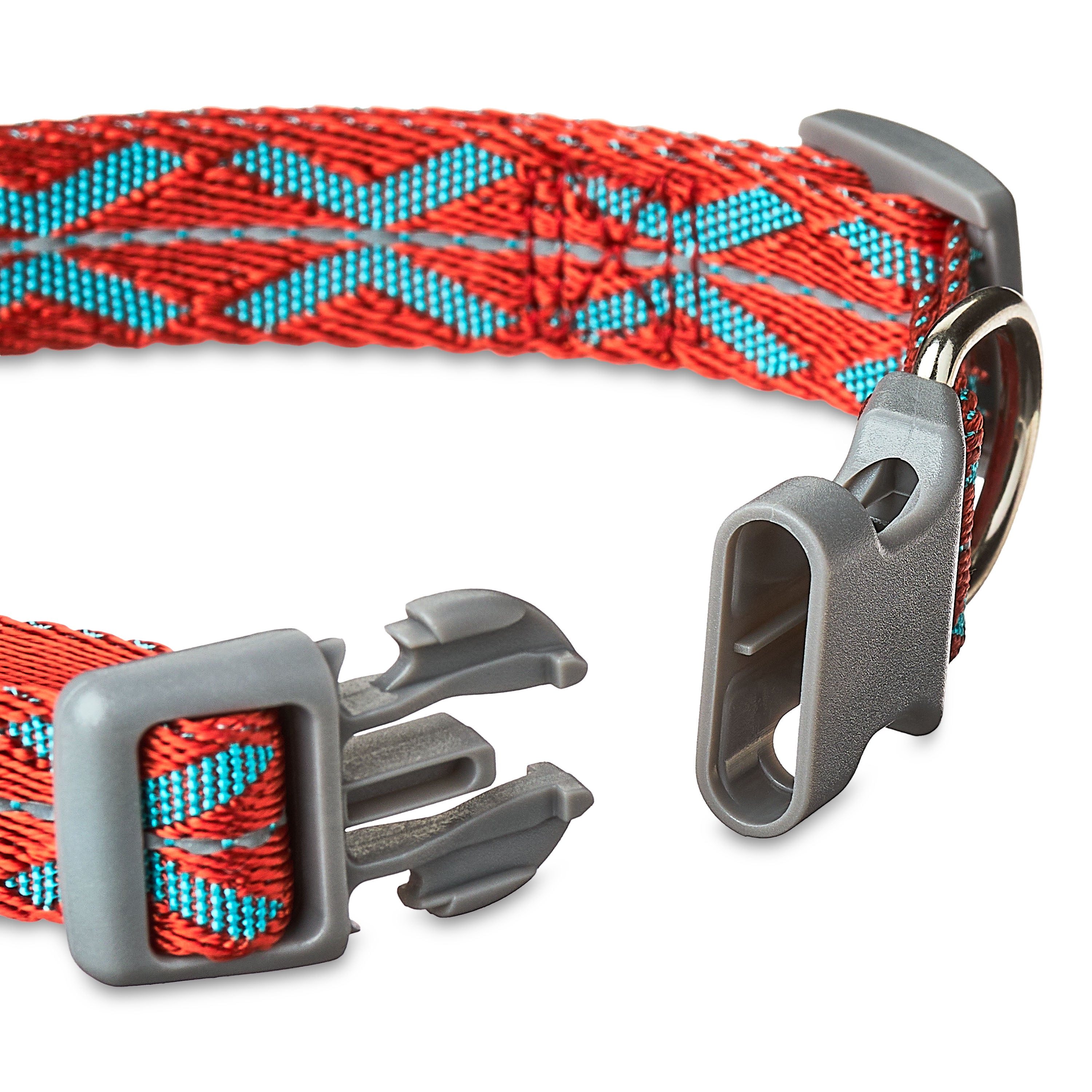 Vibrant Life Reflective Adjustable Dog Collar, Orange, Medium