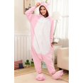 thumbnail image 1 of Pijamas de dibujos animados a juego para hombres y mujeres, mono con capucha de una pieza, franela, Panda, Unisex, Anime, Kigurumi, familia, Invierno, 1 of 4