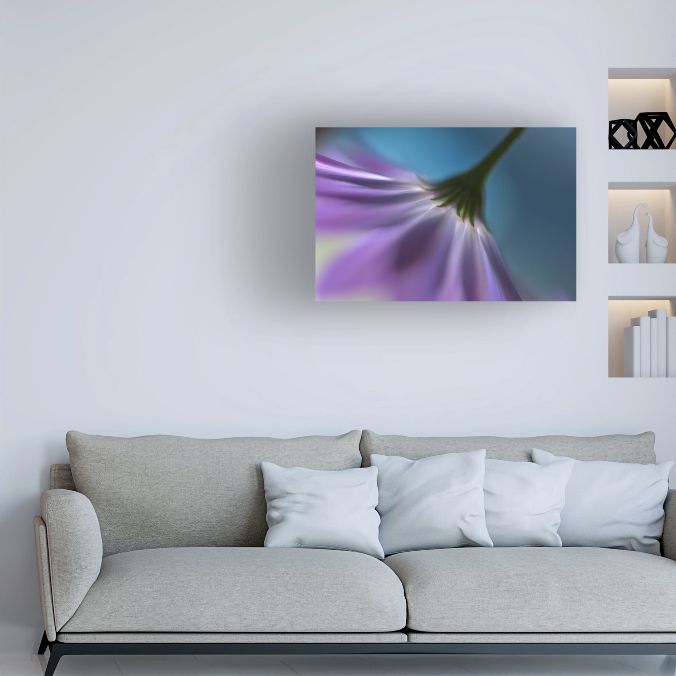 Canvas Wall Art - Heidi Westum 'Bright Marguerites' Wall Art for Living Room, Bedroom, or Office Décor by Trademark Fine Art - 47 x 30 Inches