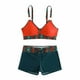 thumbnail image 4 of Traje de baño de 2 piezas para mujer, trajes de baño para mujer, traje de baño de verano de talla grande con estampado, bikini, traje de baño dividido para mujer, traje de baño de poliéster, 4 of 6
