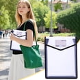thumbnail image 2 of CoreLiving A5 Expanding Poly Envelopes, Waterproof Transparent Plastic Document File Folders with Snap Closure and Label Pockets, Assorted Colors, 1 Pack, 2 of 10