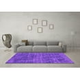 thumbnail image 3 of Ahgly Company Indoor Square Abstract Purple Modern Area Rugs, 4' Square, 3 of 4