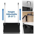 thumbnail image 2 of LED Lighted Tri-Fold Makeup Mirror with Adjustable Hanging Design - 3-Way Viewing Angles, Foldable for Travel & Storage, Bright Illumination for Professional Makeup Application - White, HotSelling, 2 of 5