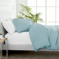 thumbnail image 5 of Bare Home Luxury 2 Piece Duvet Cover and Sham Set - Premium 1800 Ultra-Soft Brushed Microfiber - Hypoallergenic, Easy Care, Wrinkle Resistant (Twin/Twin XL, Light Blue), 5 of 6