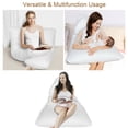 thumbnail image 6 of Costway Pregnancy Full Body Pillow U Shaped Maternity and Nursing Cushion w/3D EPE FOAM, 6 of 10