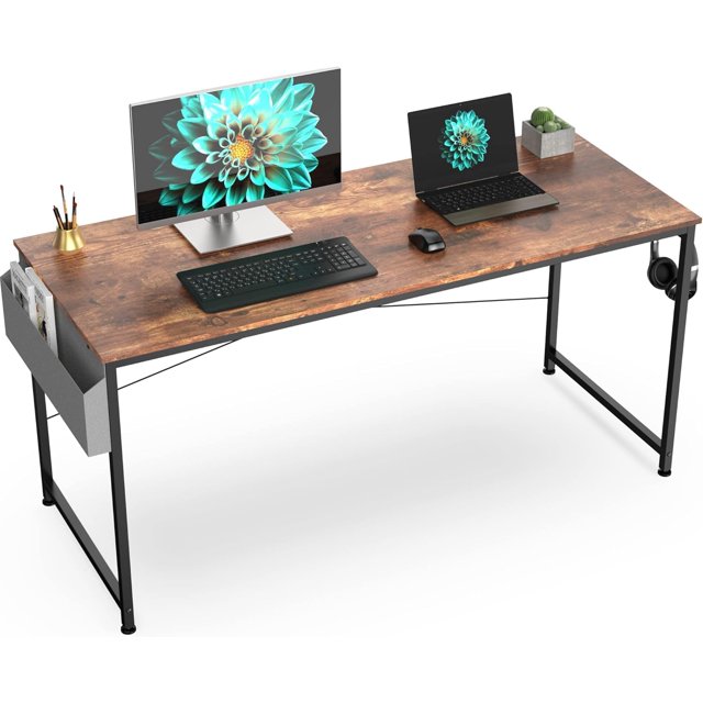 . Computer Desk with Non-Woven Storage Bag Office Work Desk for Small Spaces Writing Study Industry Modern Table for Bedroom Home Office