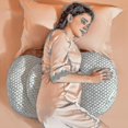 thumbnail image 2 of Almohada para embarazo, almohada para dormir lateral de maternidad, soporte para espalda, caderas, piernas y vientre, 2 of 4