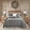 Grey, variant on Nanshing Larsa 7 Piece Cabin Lodge Modern Comforter Set, Rust, California King