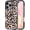 Brown Leopard, variant on Case for iPhone 16 Pro, Cute Brown Leopard Kawaii Design Girly Aesthetic Cartoon Pattern for Women Girls Teens Transparent Acrylic Hard Case, 6.3"