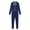 Navy Blue, variant on Women Gymnastics Leotard Unitard Shiny Rhinestone Full Length Figure Ice Skating Jumpsuit Navy Blue L