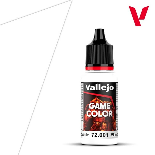 Juego de Pinturas Acrílicas Vallejo Game Color - Suministros para Pintura de Miniaturas, 18 ml, Tonos Vibrantes y Saturados, Serie 72.001