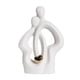 thumbnail image 1 of Estatua de pareja, decoración moderna para San Valentín, hotel, hogar, escritorio. Blanco, 1 of 9