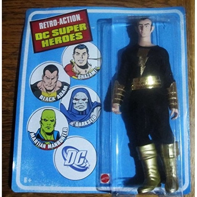 Figura de coleccionista Retro-Action MATTEL Black Adam superhéroes de DC