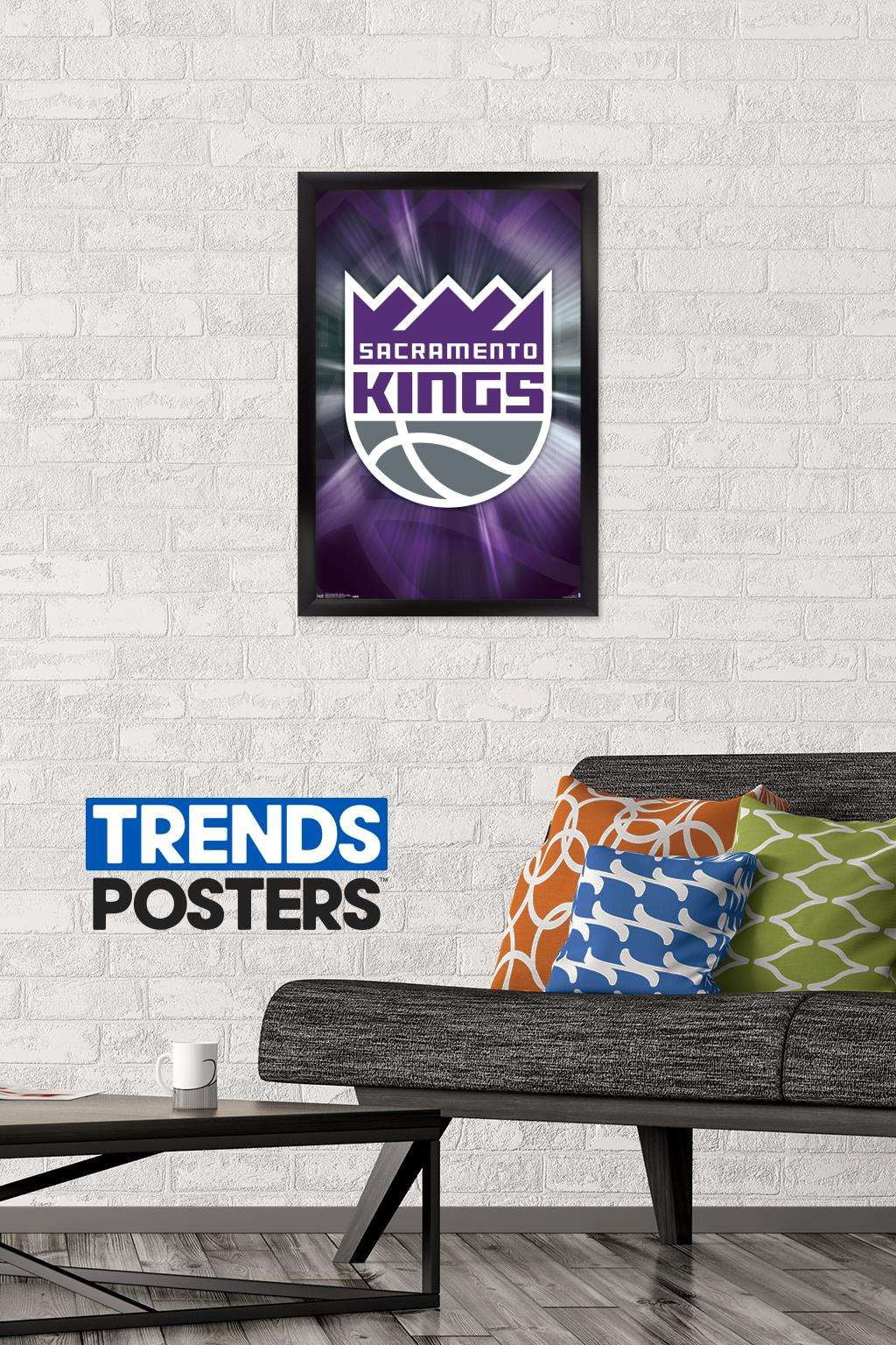 NBA Sacramento Kings - Logo 16 Wall Poster, 14.725" x 22.375", Framed