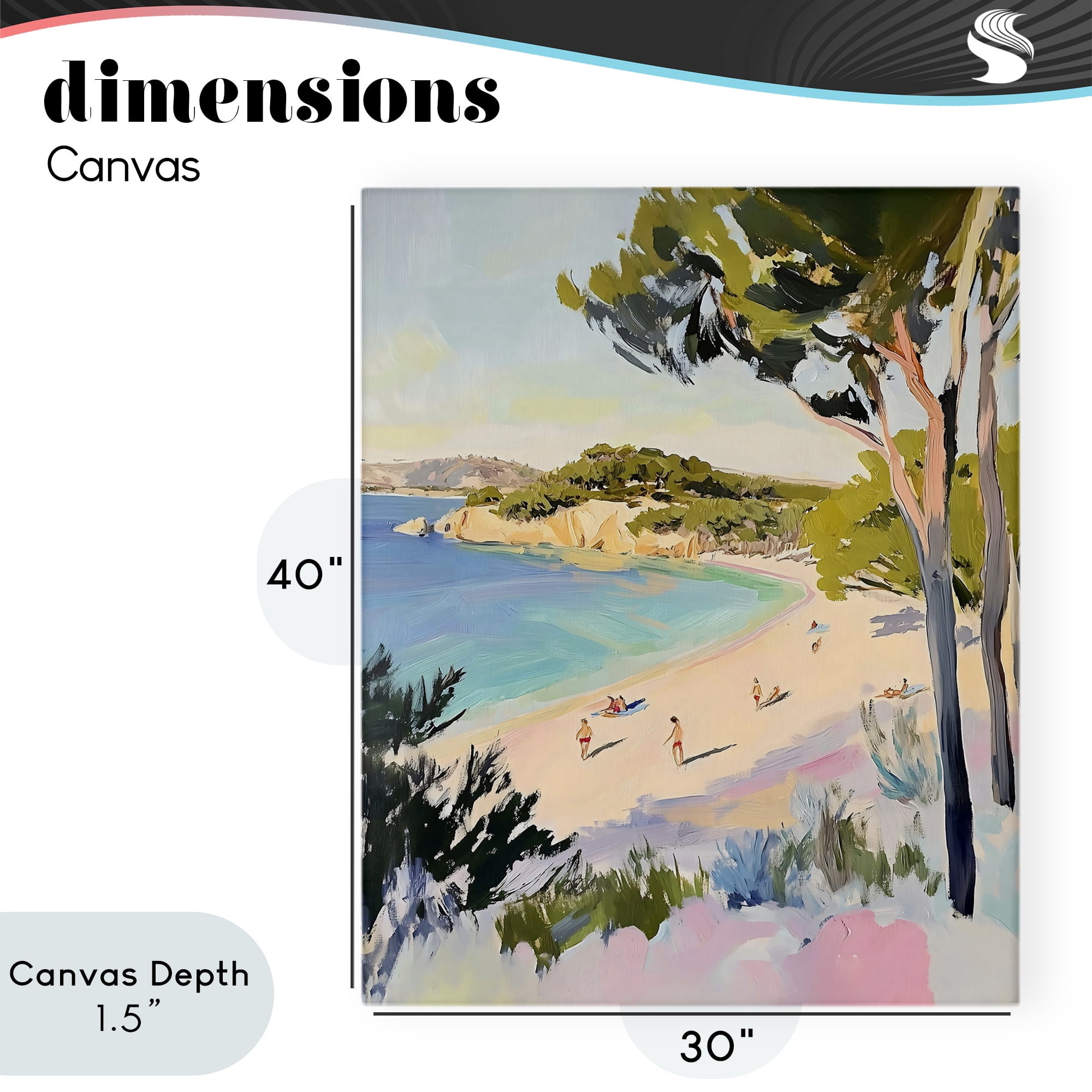 Stupell Industries Amalfi Coast Beach Escape Canvas Wall Art, design by The Prints Vibe
