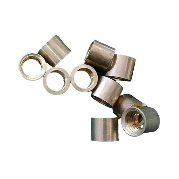 Vsenkes 10Pcs Billiard Cue Stick Ferrule Billiard Pool Cue Accessories Portable Tube 9.5mm