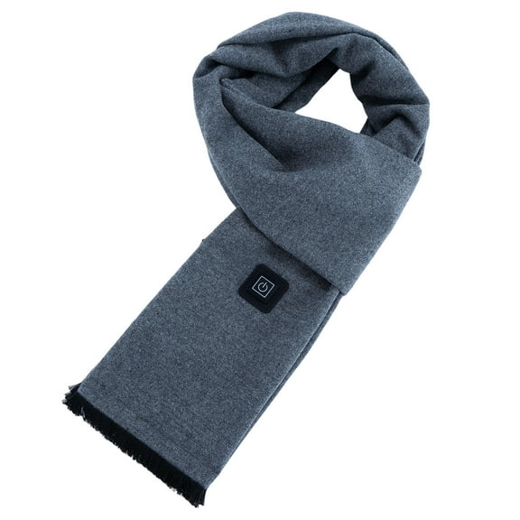 Rechargeable Heated Neck Scarf, 3 Temperature Levels Electric Neck Warmer Wrap, USB Portable Heating Scarf for Indoor Outdoor Use, Winter Sports, Camping, and Daily Commute