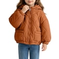thumbnail image 5 of Mitankcoo Girls Hooded Quilted Jacket Full Zip Padded Coat with Pockets Lightweight Warm Winter Outerwear 1-10Y, 5 of 6