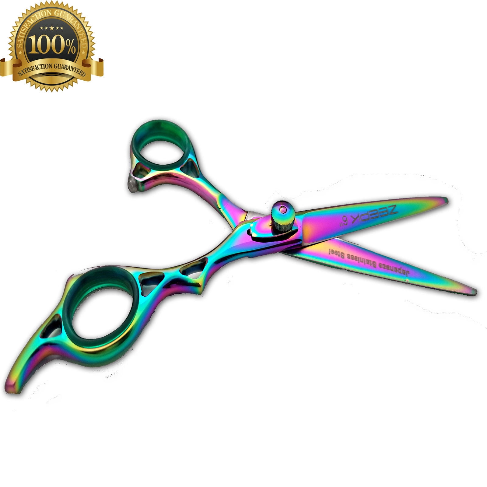 rainbow hair cutting scissors