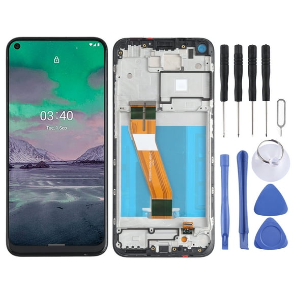 Cellphone Repair Parts  LCD Screen and Digitizer Full Assembly with Frame for Nokia 3.4 / 5.4 TA-1288 TA-1285 TA-1283