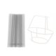 thumbnail image 3 of Pantalla de tela 1pc Lámpara plisada de lámpara plisada Lámpara de mesa de la lámpara de accesorios, 3 of 7