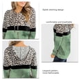 thumbnail image 3 of Sudadera con Capucha para Mujer con Bolsillo Estampado de Leopardo Tie Dye Sudadera con Estampado de Leopardo Material de poliéster con Bolsillo para Oficina ANGGREK Otros, 3 of 6