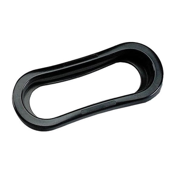 Maxxima M50600-B Black 6" Vinyl Oval Grommet
