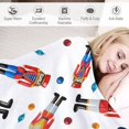 thumbnail image 3 of Christmas Nutcracker Snowflake Fleece Blankets Xmas Vintage Soft Flannel Cozy Blanket for Adults,Washable Lightweight Fuzzy Blanket Gift for Girls Boys 50X60in, 3 of 6