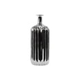 thumbnail image 1 of Ceramic Bottle Vase With Corrugated Belly, Silver, 1 of 1