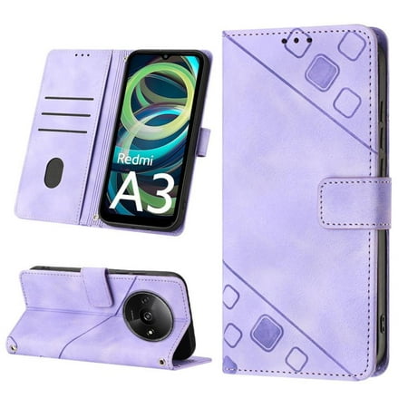 

Case for Xiaomi Redmi A3 Wallet Flip Cover Magnetic Leather Card Holder