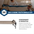 thumbnail image 3 of Disc-O-Bed Youth Single Cot Kid-O-Bed, Portable Bunk with Travel Carry Bag, Tan, 3 of 7