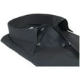 thumbnail image 6 of Mens 100% Italian Cotton Shirt Non Iron SORRENTO Button Down Oxford 4531 Black, 6 of 7