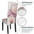 thumbnail image 6 of ZICANCN Christmas Rose Flower Chair Protectors Seat Covers , Dining Chair Slipcovers for Dining Room Hotel Kitchen Digital Painting Pastel Plant, 6 of 8