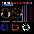 thumbnail image 2 of Collares de pulsera YOFOBU de Glow Sticks con conectores, 300 unidades, 2 of 6