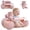 pink, variant on Inflatable Baby Floor Seat with Removable Cover - Portable Sit & Play Activity Chair for Infants 3-36 Months, Pink